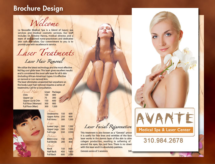 medical brochure design, medical spa by Creative365, ventura County