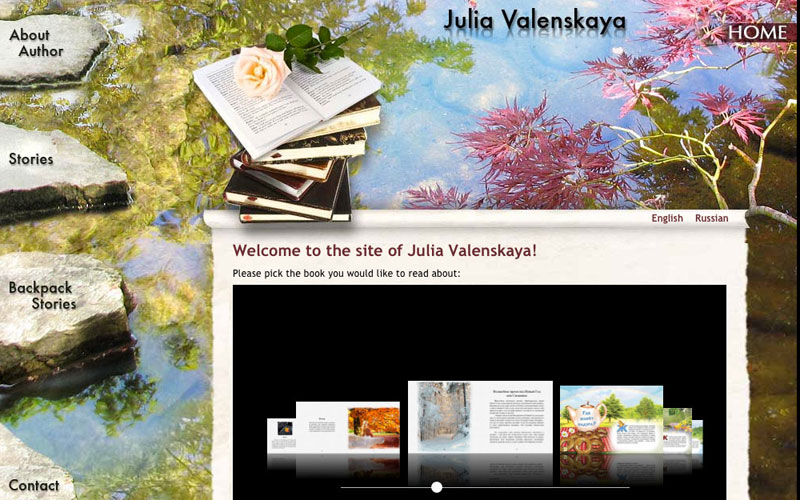 website for Julia Valenskaya, writer