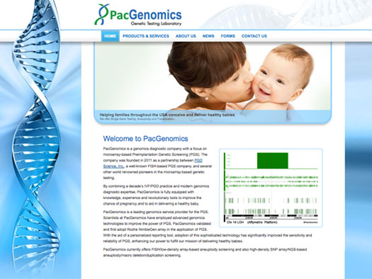 Creative365 quality website design pacgenomics genetic testing