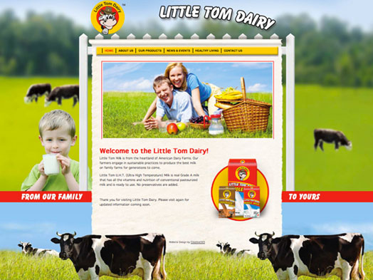 Creative365 website design dairy company