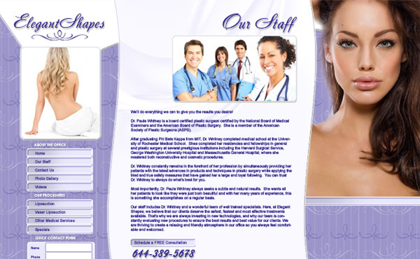 Creative365 website design medical office