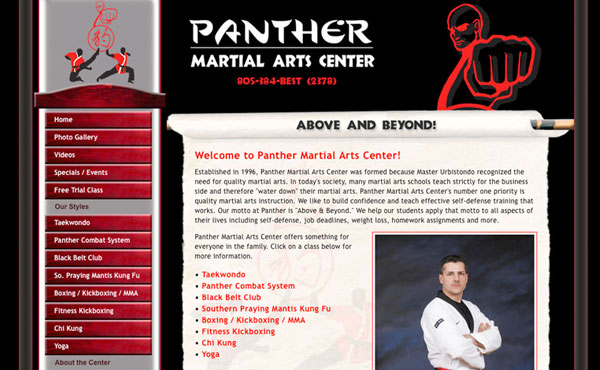Creative365 website design martial arts camarillo