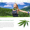 Website for a cannabis coach and health/yoga instructor