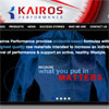 website design for Kairos Performance, supplements